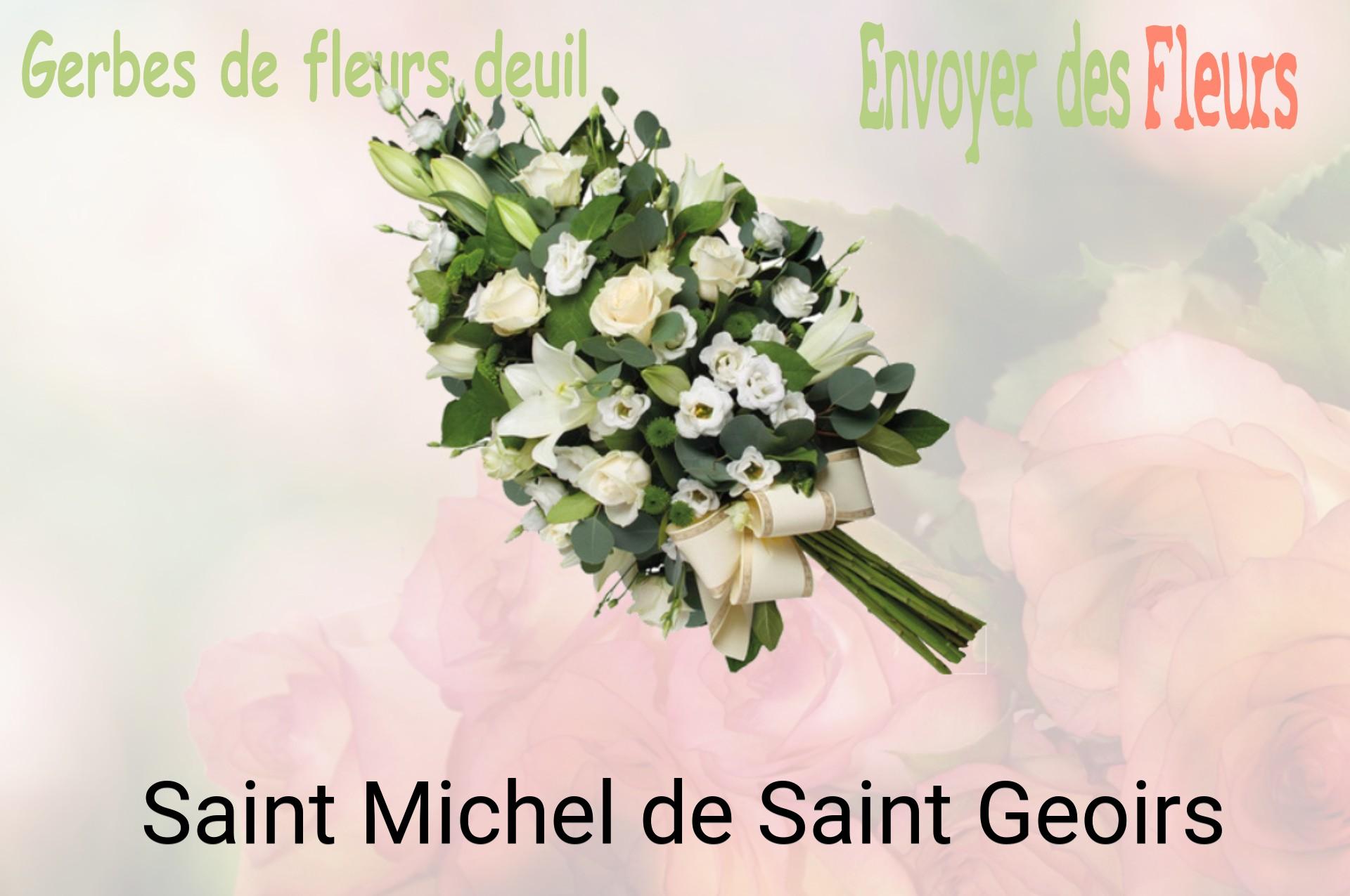 Gerbe de fleurs de deuil livrée à Saint-Michel-de-Saint-Geoirs